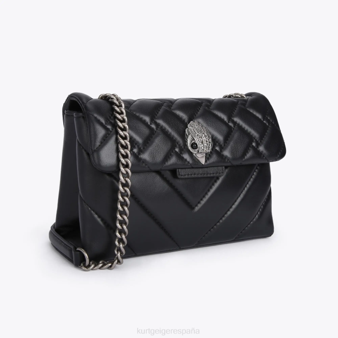 Kurt Geiger mujer london cuero medio kensington 2LPR99 | bolsas negro